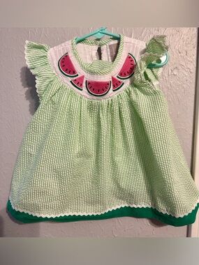 Lil Catcus Seer Sucker Watermelon Set